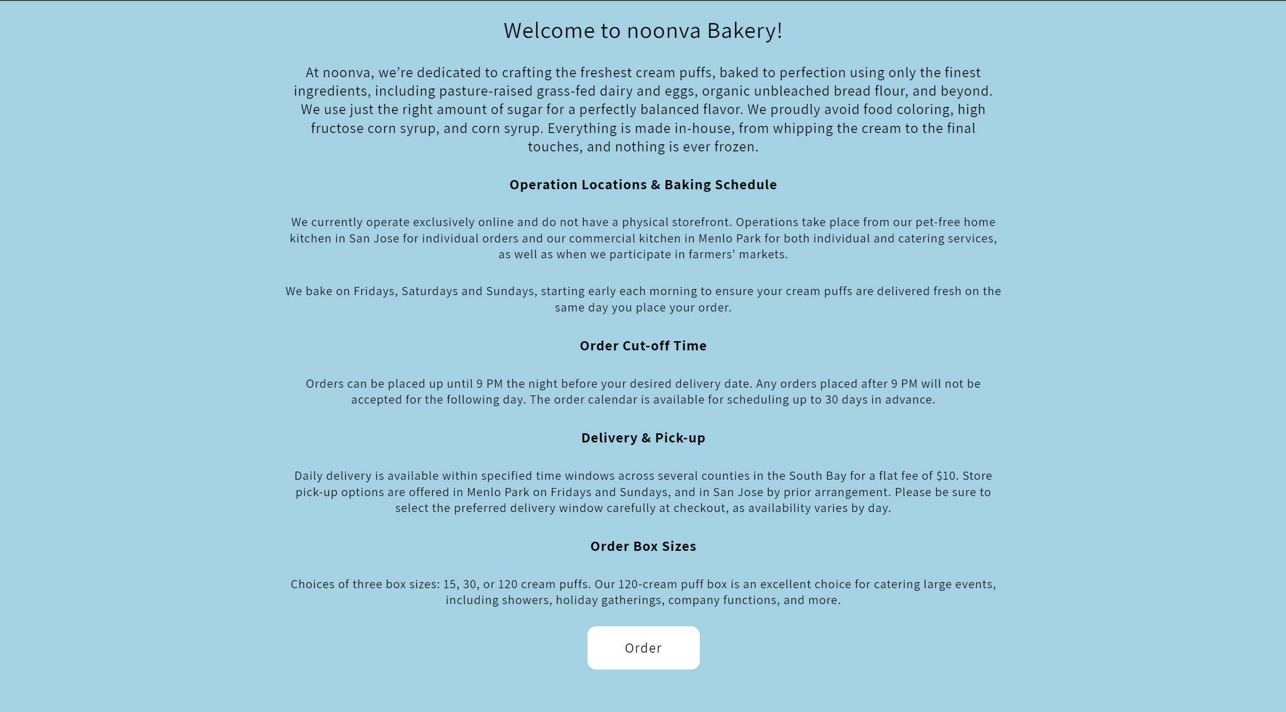 noonva Bakery Homepage 2